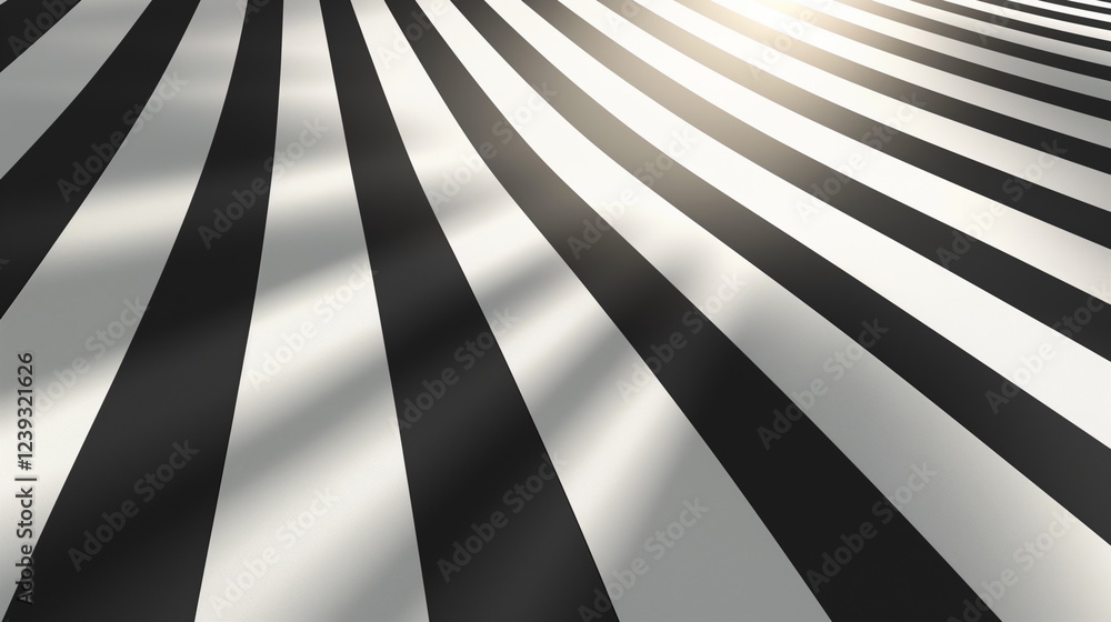 Poster geometric sharp stripes top view seamless pattern _020