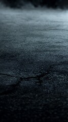 Obraz premium Cracked Asphalt Road at Night