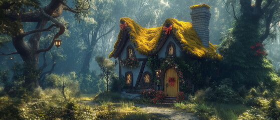 gift summer house with a bow for advertising Digit_004