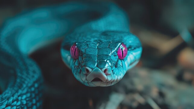 Deadly Python in a Forest Setting