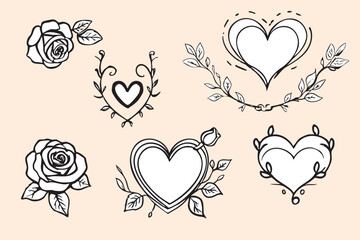 Valentines Day Vectors - Hearts, Roses, Borders, Frames