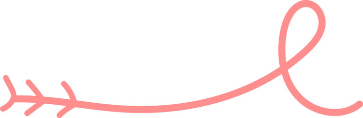 Line Divider Ornament with Heart