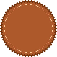 Frame Rounded Decorative Scalloped Shape