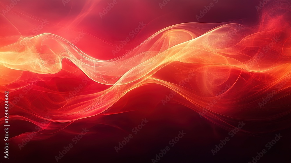 Aufkleber dynamic flow of colorful waves abstract art vibrant background digital design creative perspective e