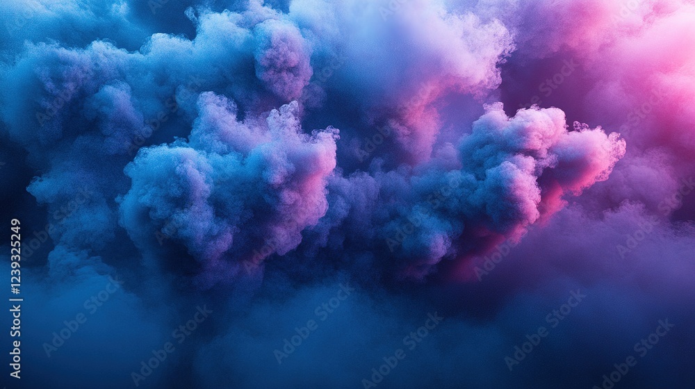 Aufkleber dynamic cloud formation sky abstract image colorful environment aerial view ethereal concept