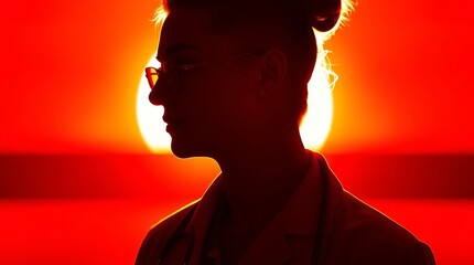 silhouette of a person