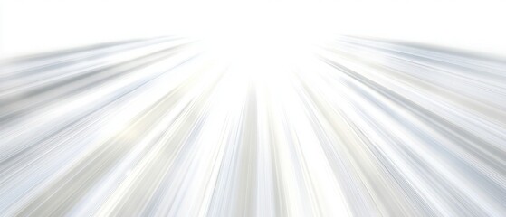 Abstract speed lines converging towards a bright light, creating a dynamic and energetic visual effect. Shades of gray and white dominate the image, conveying a sense of motion and power.