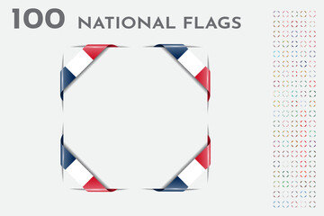 Fototapeta premium flag set