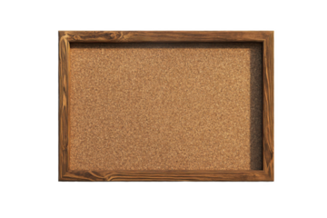 3D Corkboard Isolated and White Background