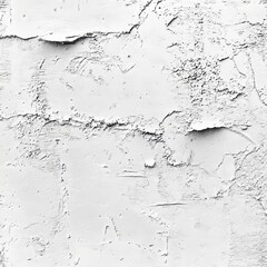 Obraz premium White concrete wall with cracks and scratches. Abstract background for design.