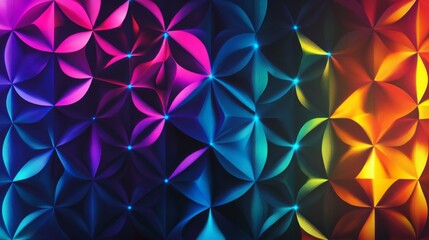 Abstract Geometric Pattern with Vibrant Colors