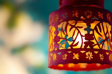 Colorful Indian Lantern for Makar Sankranti