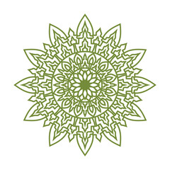 Luxury golden islamic mandala design