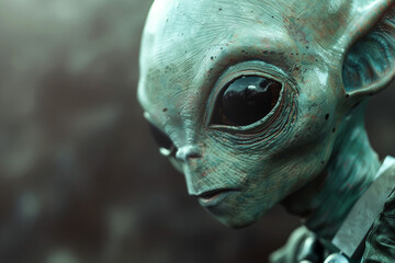 Ai generated image of fantastic landscape of another galaxy