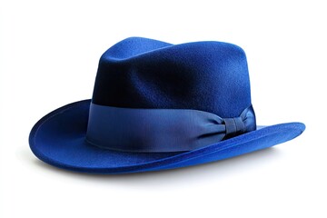 Blue hat isolated on white background
