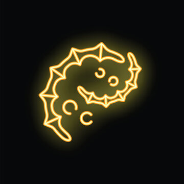 recommend clip art: Glowing neon line coronavirus spreading with cough icon on black background