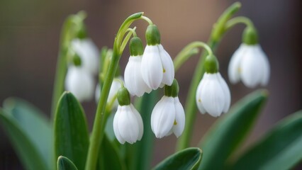 Fototapeta premium International Women's Day, march 8, Snowdrops