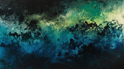 Abstract Deep Sea Exploration Painting