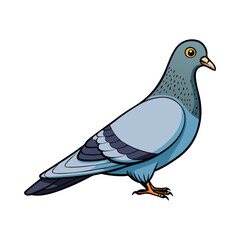 Download Pigeon Silhouette Vector Icon Crisp Black & White