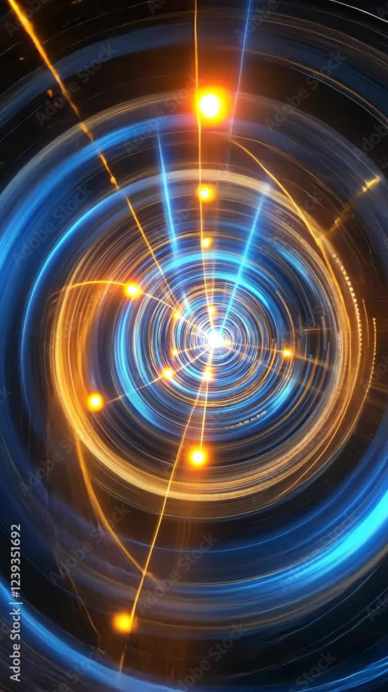 Aufkleber swirling patterns of light create a mesmerizing scene of motion in dark surroundings