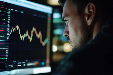 Ideal for representing financial progress chart generated with AI