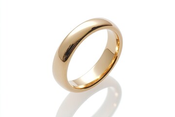 Gold ring isolated on white background