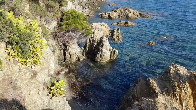 Beach in the Pointe du Bouvet, Hyeres, South of France