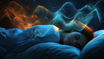 Serene Slumber: A Dreamlike Visualization of Restful Sleep