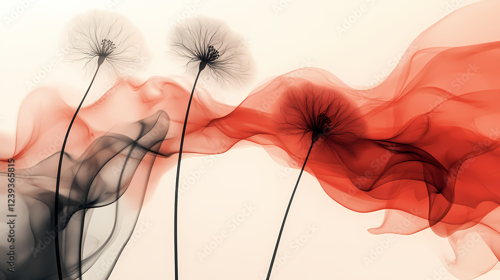Canvas Prints gradient coffee dandelion