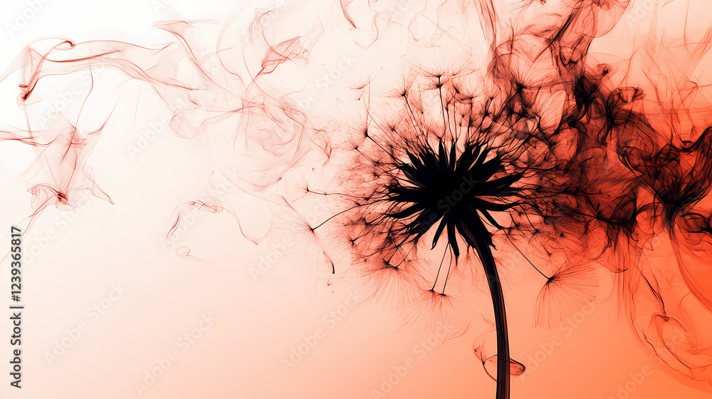 Canvas Prints gradient coffee dandelion