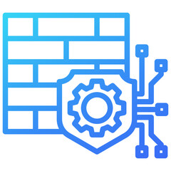 Fototapeta premium Firewall Configuration Icon