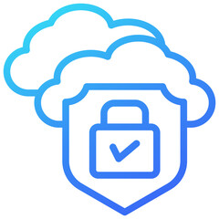 Cloud Security Icon