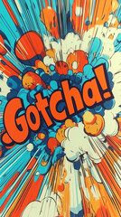 Obraz premium Comic-style explosion with 