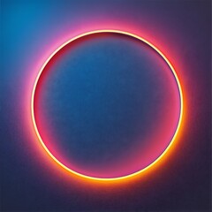 Fototapeta premium Modern neon light ring snapshot high resolution hd wallpaper