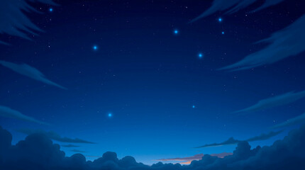 Fototapeta premium blue background, evening starry sky