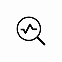 heart rate exam icon sign vector