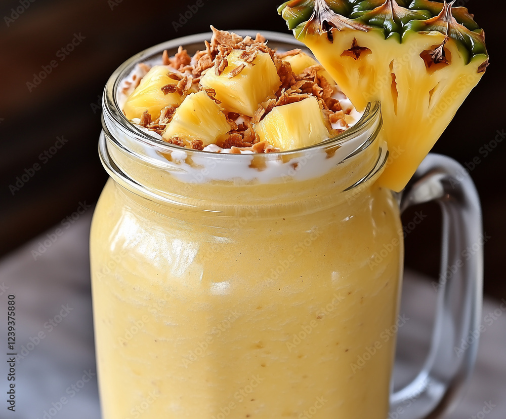 Sticker Coconut Pineapple Smoothie Mix