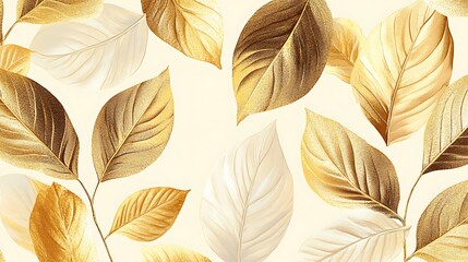 Elegant Gold Leaf Pattern