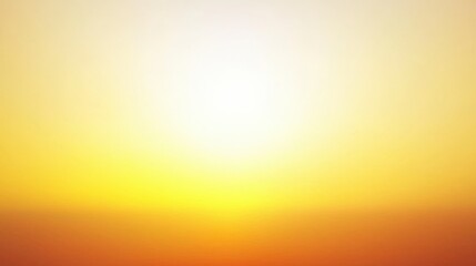 Fototapeta premium Soft Sunrise Glow Over Calm Horizon with Warm Yellow Hues