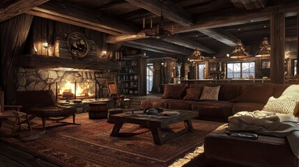 Snowy Retreat: A Charming Cabin in a Winter Paradise