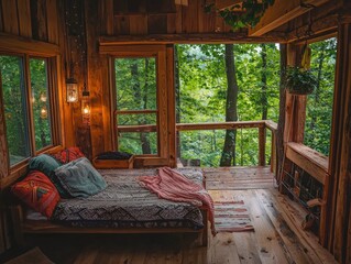 Forest Hideaway: A Cozy Treehouse Retreat
