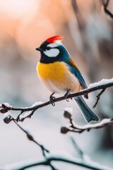 Obraz premium Winter Songbird