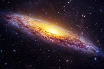 Fototapeta premium Milky Way Galaxy in the Starry Night Sky