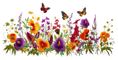 PNG Plant pattern flower purple.