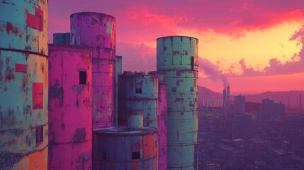 A breathtaking panoramic view is revealed as bungee jumpers plunge from Orlando Towers in Soweto