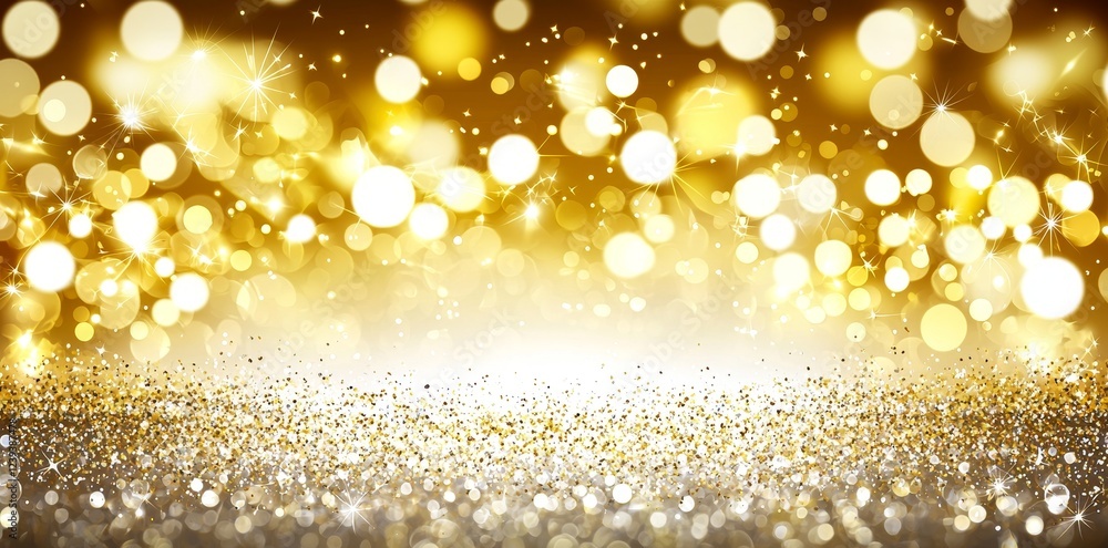 Poster seamless abstract white bokeh blur background texture with a transparent overlay, serving as a dream
