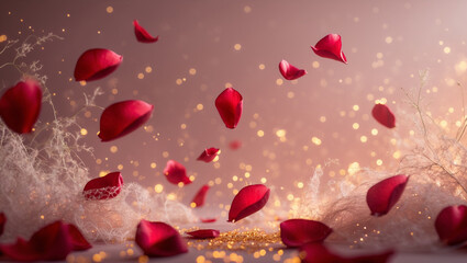Fototapeta premium Celebrate Valentine's Day with romantic ideas, love quotes, and heartwarming visuals. Perfect for cards, gifts, and creative Valentine's projects.