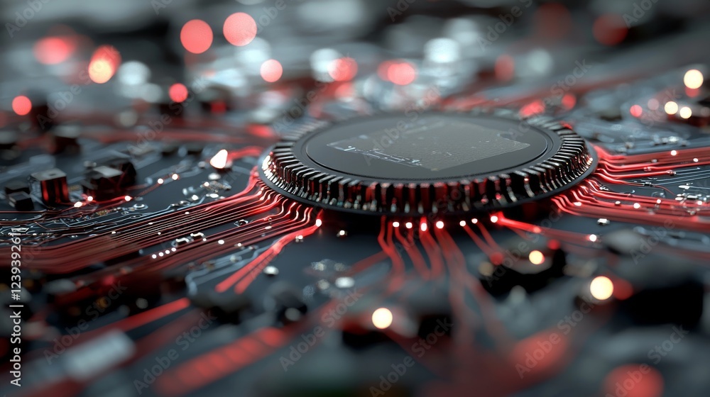 Aufkleber a conceptual image showcasing the 3d rendering of central computer processors cpu