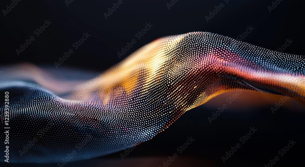Poster a 3d depiction of a neural network. an abstract representation of the big data concept. incorporates