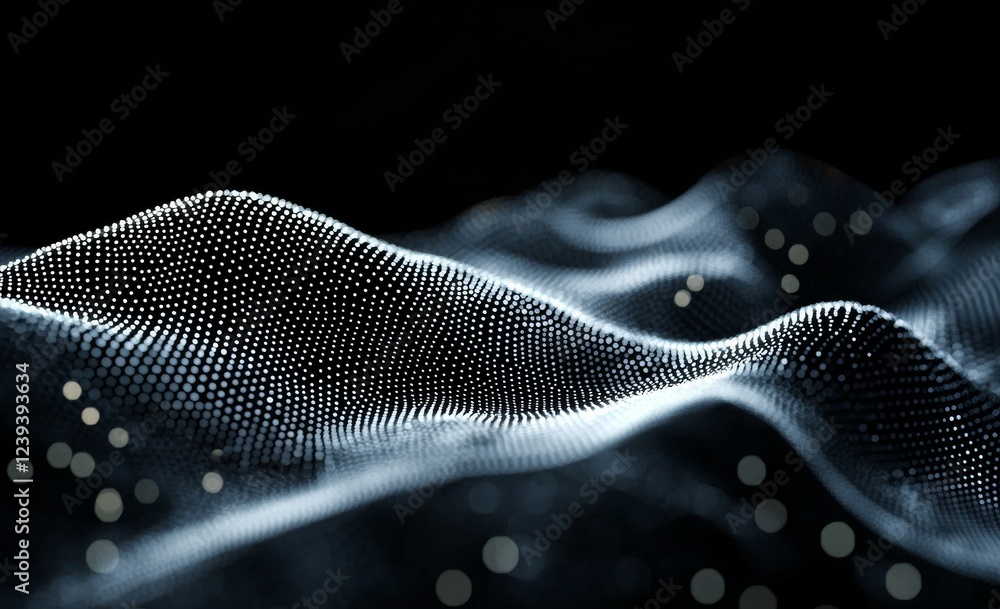 Poster ai neural networks set against a futuristic backdrop. stock-focused neural networks on a black backg